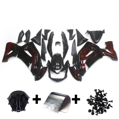 For Kawasaki Fairings Bodywork Red Flames for Ninja 650R EX650 2006 2007 2008  Foto 1 de 4