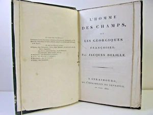 Jacques Delille. L'Homme des champs ou les Géorgiques Françoises - Imagen 1 de 7