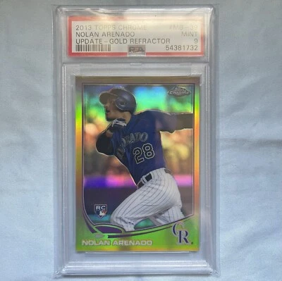 2013 Topps Chrome Gold Refractor Nolan Arenado RC PSA 9 110/250 Mint - Image 1 of 2