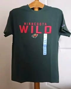 Minnesota Wild T-Shirt Green Applique/Embroidered NHL Team Graphics Men's Size L - Picture 1 of 11