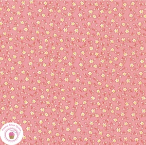Kaufman LITTLE BLOSSOMS 2188826 Pink FLOWERHOUSE Quilt Fabric 30's REPRO - Picture 1 of 2