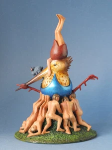Hieronymus Bosch - Pájaro En Azul Huevo - Escultura Figura - JB29-20546B - Picture 1 of 4