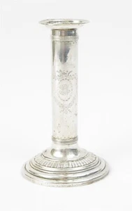 Antique Spaulding & Co Sterling Silver Candlestick Candle Holder 7.5" tall - Picture 1 of 11