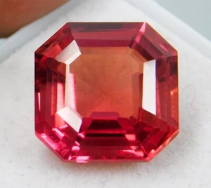 Sunset Color !! Natural Padparadscha Sapphire 12.90 Carat "Certified" Gemstone - Imagen 1 de 10