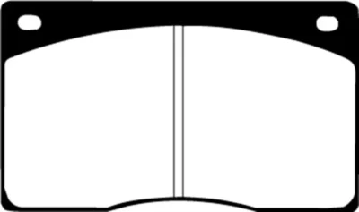 Pastilhas de freio dianteiras EBC para 93-97 Aston Martin DB7 3.2 Supercharged Greenstuff - eb - Imagem 1 de 4
