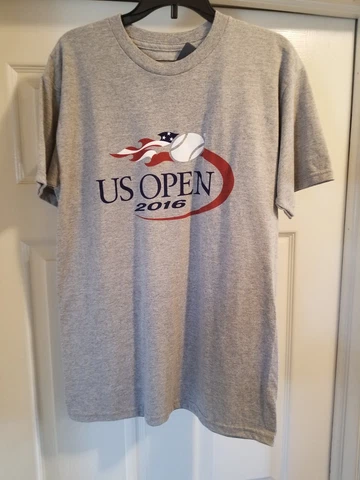 New US Open Tennis 2016 Gray T-shirt Men's Size S US Open USTA Licensed Product Cover