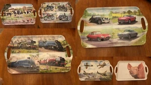 Planes Cars Trains Motorbikes Country Life Food Serving Trays Coffee Snacks Tea - Picture 1 of 13