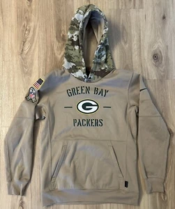 NIKE On Field Green Bay Packers Salute To Service USA Hoodie Pullover Size Small - Picture 1 of 8