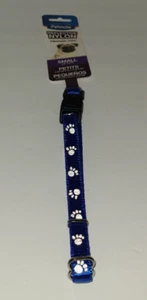 Petmate Reflective Nylon Adjustable Collar Small 3/8”x8/14” Royal Blue - Picture 1 of 4