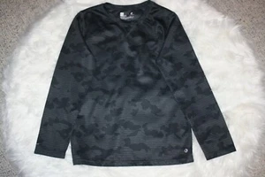 Xersion Boy's Tee Sz L(14/16) LS Black & Gray Camo Top EUC - Picture 1 of 5
