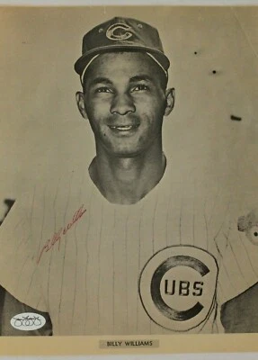 Billy Williams Chicago Cubs HOF Autographed Signed 8x10 Newspaper Page JSA - Image 1 of 2