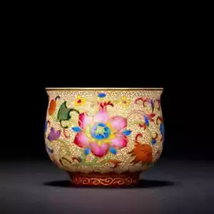 Jingdezhen Cloisonne Enamel Ceramic Cup Tea Cup Ruyi Cup Tea Cup Master Cup - Picture 1 of 2
