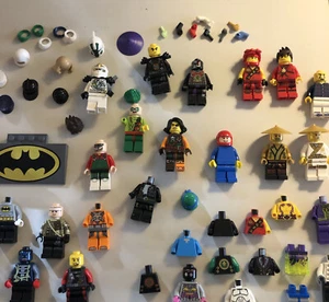 Lego Mini figures Lot Ninjago Cole Batman City Dad Parts Pieces As Is, As Seen - Picture 1 of 12