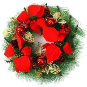 Christmas Wreath XMAS Garland Christmas Tree Door Decor Ornament - Picture 1 of 3