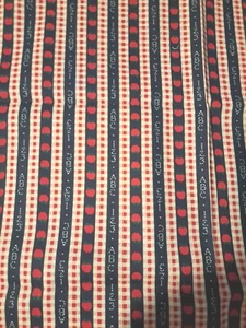 Tela de coser acolchada ABC 123 Apples School 5/8 yardas X 44" tradiciones - Imagen 1 de 3