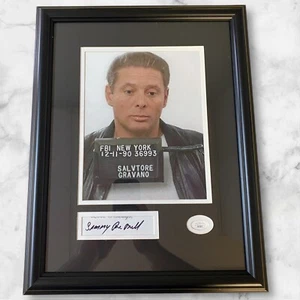 Salvtore Gravano Sammy The Bull Signed Custom Framed 8x10 Photo JSA Certified - Picture 1 of 1