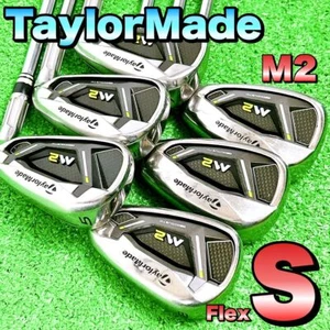 TaylorMade M2 Iron Set 6pcs 5–PW NS PRO 1050GH Shaft S Flex Steel RH golf - Picture 1 of 10
