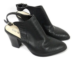 Bar III Shoes Womens 8 M Black Slingback Heel Sandal - Picture 1 of 6