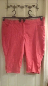 Catherine's Capris,  Women's plus sz 32W, Orange Jeans Slimmer classic,  NWT  - Picture 1 of 4