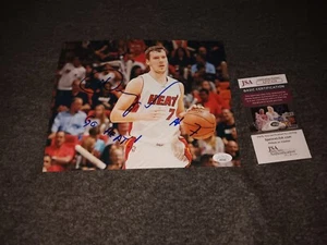 Goran Dragic Signed 8x10 Jsa Miami Heat Inscripted Go Heat - Picture 1 of 1