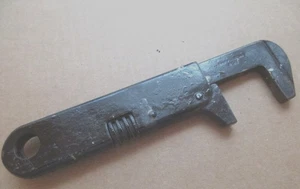 c1930s Hendee INDIAN MOTORCYCLE 7" Adjustable Wrench Vintage Bike Biker Tool - Picture 1 of 7