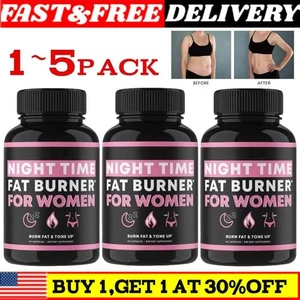 Paquete de 1 ~ 5 suplementos quemadores de grasa nocturnos para pérdida de peso para mujeres nuevo - Imagen 1 de 13
