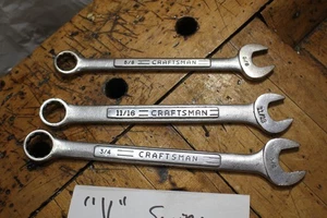 Craftsman V Series Wrenches, (3) combination wrenches - Picture 1 of 8