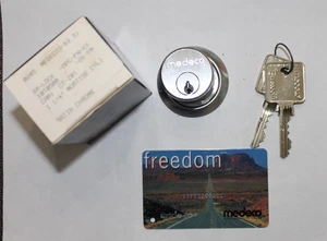 MEDECO High Security Mortise Lock Cylinder #0205 with 2 Keys & Card NEW - Picture 1 of 11