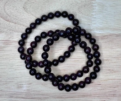 Garnet Crystal Bracelet – Deep Red Gemstone for Passion, Strength & Root Healing - Image 1 of 2