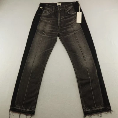 Citizens of Humanity Jeans Women's 27 Black Grey Button Fly High Rise Gia Ankle - Image 1 of 4