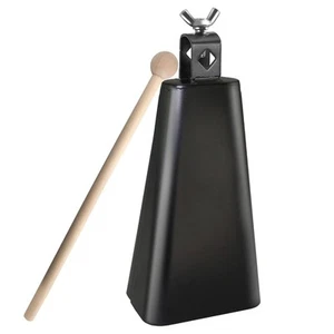 Steel Cowbell with Stick, Noise Makers Hand Metal Percussion Cow Bells for Dr... - Picture 1 of 7