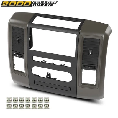 Fit For 2009 2010 2011 2012 Dodge Ram 1500 2500 Radio Bezel Dash Trim Panel - Imagem 1 de 4