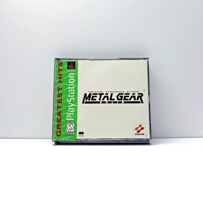 Metal Gear Solid Sony PlayStation 1 PS1 CIB Completo Reacondicionado y Probado Foto 1 de 4