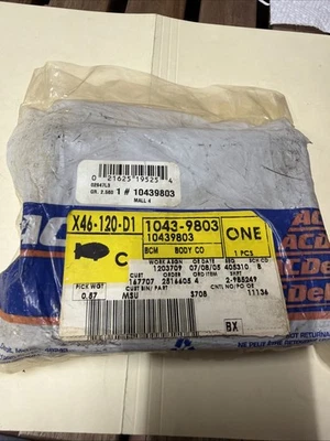 Body Control Module-AWD ACDelco GM Original Equipment 10439803 - Image 1 of 4