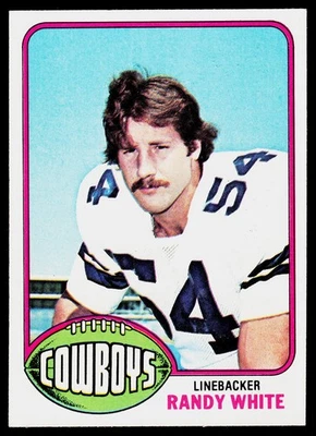 Randy White, 1976 Topps, #158, Dallas Cowboys, RC, Well-Centered, Nice! - Image 1 of 2