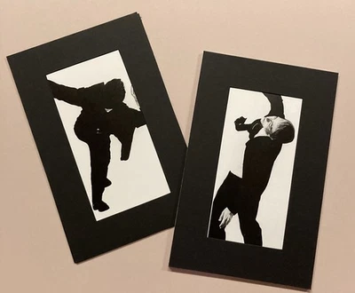 ROBERT LONGO Hombres en las ciudades conjunto de DOS imágenes, marco mate 9x14 listo #301 Foto 1 de 3