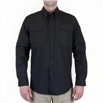 5.11 Tactical Men's Fast-Tac Tdu Shirt 72465 - Black, Size 2XL NEW - Image 1 of 4