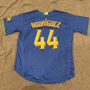 Camiseta deportiva grande y azul de los Marineros de Seattle de Julio Rodríguez para hombre - Imagen 1 de 6