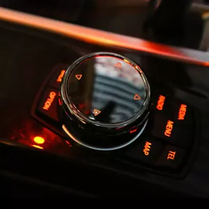 One Ceramic Black IDrive Multimedia Knob Cover For BMW X1 X3 X4 X5 X6 1 2 3 5 7 - Picture 1 of 11