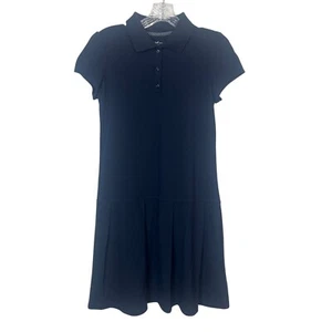Cat & Jack Stretch Polo Dress Girls School Uniform Navy Blue Size XL New - Picture 1 of 7
