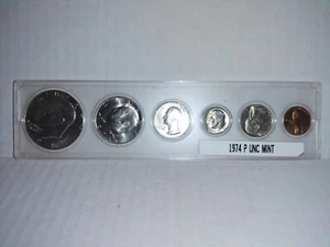 1974 P Uncirculated Mint US Coin Set - Picture 1 of 13