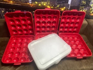 6 boxes Sterilite X 20 Compartment Christmas Holiday Ornament Container Box - Picture 1 of 22