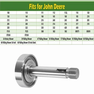 Eje de husillo de transmisión de cubierta AM39912 para cortacéspedes John Deere tractores de jardín - Imagen 1 de 7
