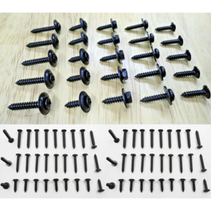 SET OF 85 BLACK INTERIOR SCREWS! FITS AMC AMERICAN JAVELIN AMX ETC (7 TYPES) - Picture 1 of 12