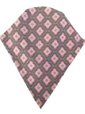 Pañuelo de diadema rosa y gris para sombrero/gorra de niño a adulto Foto 1 de 3