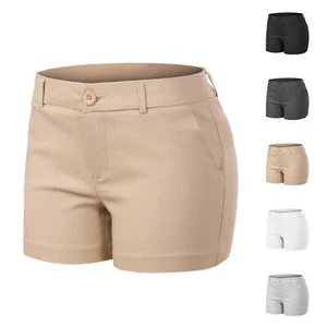 MixMatchy Slim Comfort Mid Rise Office Shorts - Picture 1 of 11