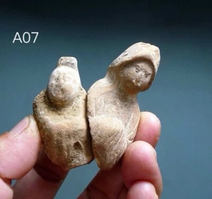A07 Fragments of Tang Dynasty pottery figurine( finger-size) 唐代拇指俑 - Picture 1 of 5