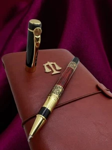 Rechtsrecht Leder Anwalt Notizbuch Journal Gravur Stift Gold Geschenk personalisiert - Bild 1 von 6