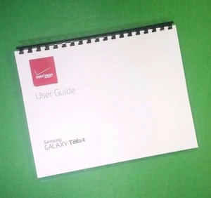 Owners Manual for Samsung Galaxy Tab4 Large-Font 122 Pages W/Clear Covers! - Picture 1 of 1