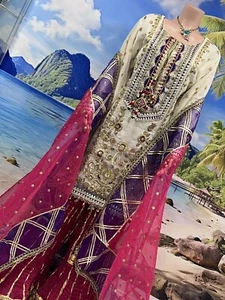 women Asian/Indian/Pakistani sarara,garara Gowns Salwar Kameez party wear dress - Picture 1 of 14